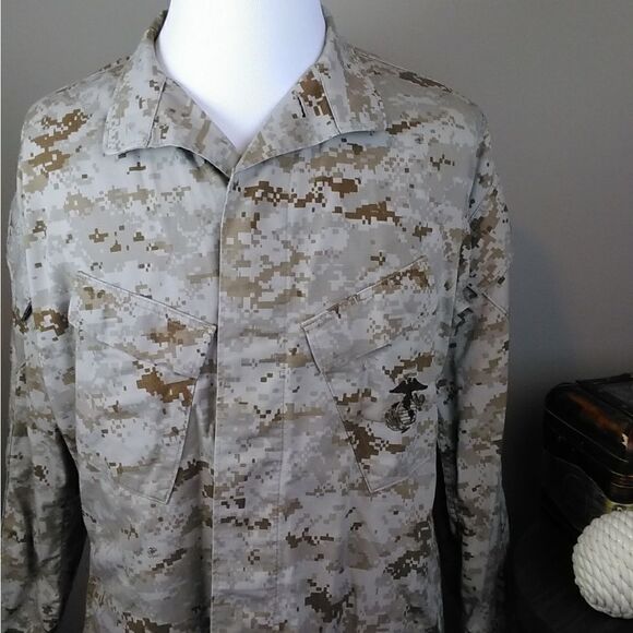 American Apparel military shirt Sz M - Picture 2 of 10
